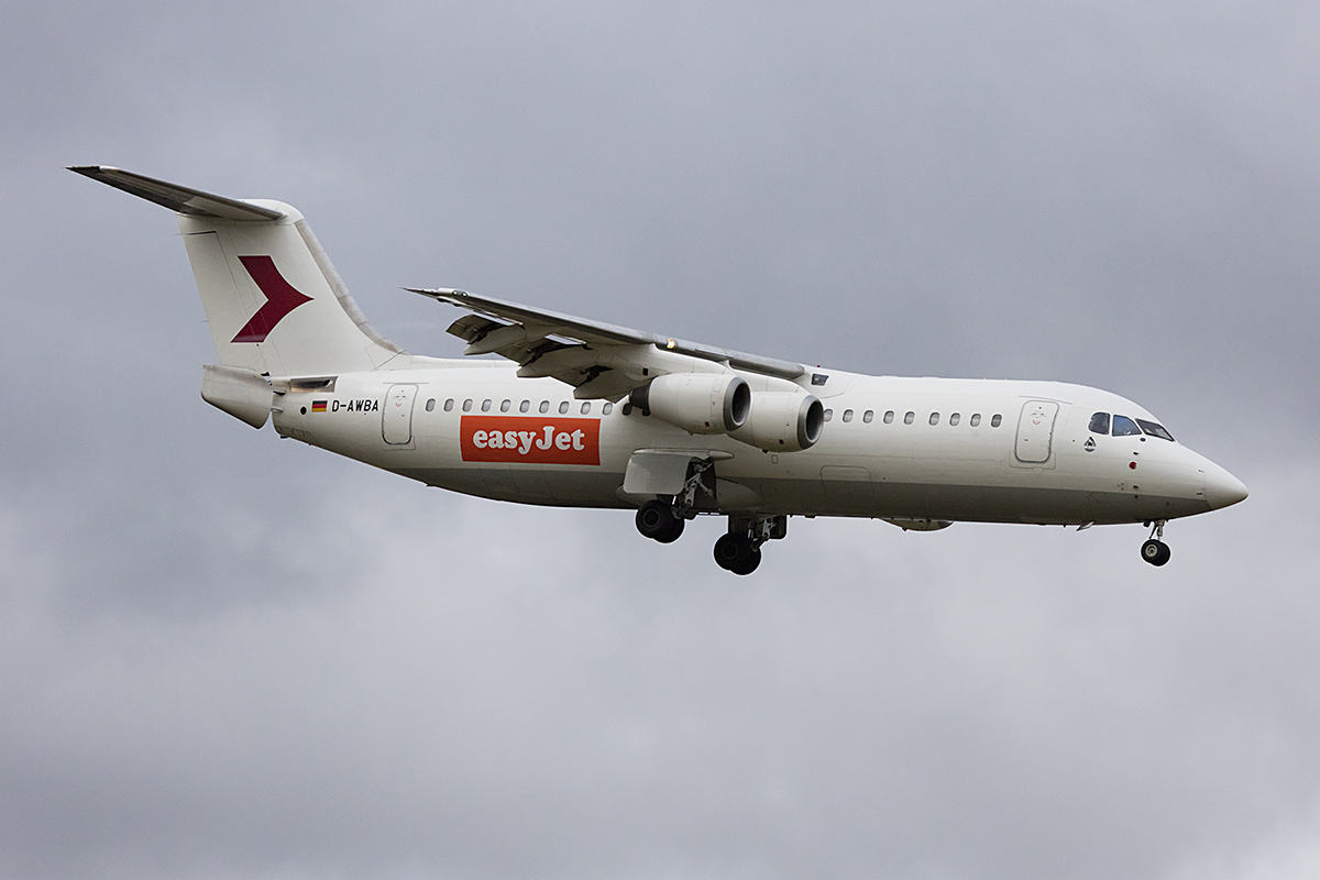 EasyJet, D-AWBA, BAe, 146-300, 21.01.2018, ZRH, Zürich, Switzerland 


