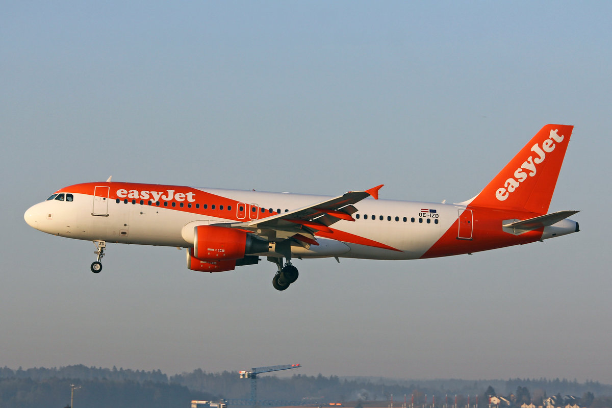easyJet Europe, OE-IZD, Airbus A320-214, msn: 4581, 21.Februar 2019, ZRH Zürich, Switzerland.
