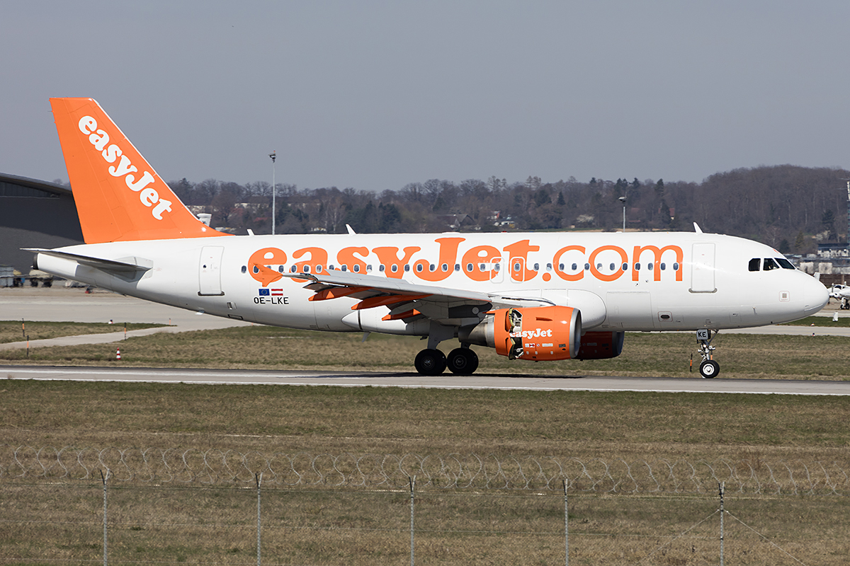 EasyJet Europe, OE-LKE, Airbus, A319-111, 28.03.2019, STR, Stuttgart, Germany 


