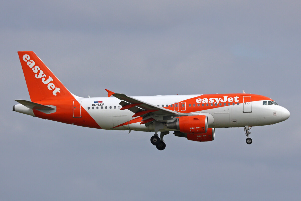 easyJet Europe, OE-LKF, Airbus A319-111, msn: 3746, 18.Mai 2023, AMS Amsterdam, Netherlands.