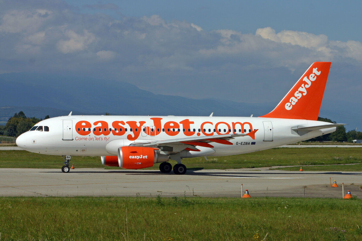 easyJet, G-EZBA, Airbus A319-111, msn: 2860, 02.September 2007, GVA Genève, Switzerland.