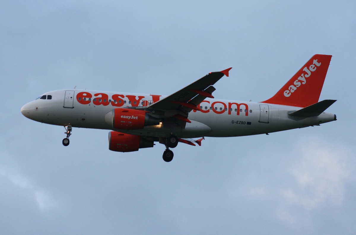 EasyJet, G-EZBD,(c/n 2873),Airbus A 319-111, 17.08.2014,HAM-EDDH, Hamburg, Germany 