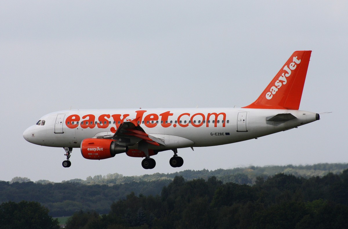 EasyJet, G-EZBE, (c/n 2884),Airbus A 319-111, 10.09.2014, HAM-EDDH, Hamburg, Germany 