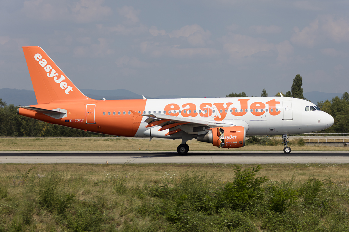 EasyJet, G-EZBF, Airbus, A319-111, 24.07.2018, BSL, Basel, Switzerland 



