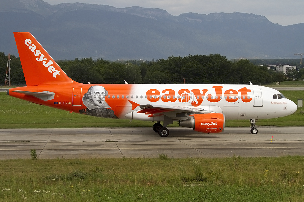 EasyJet, G-EZBI, Airbus, A319-111, 10.08.2014, GVA, Geneve, Switzerland 




