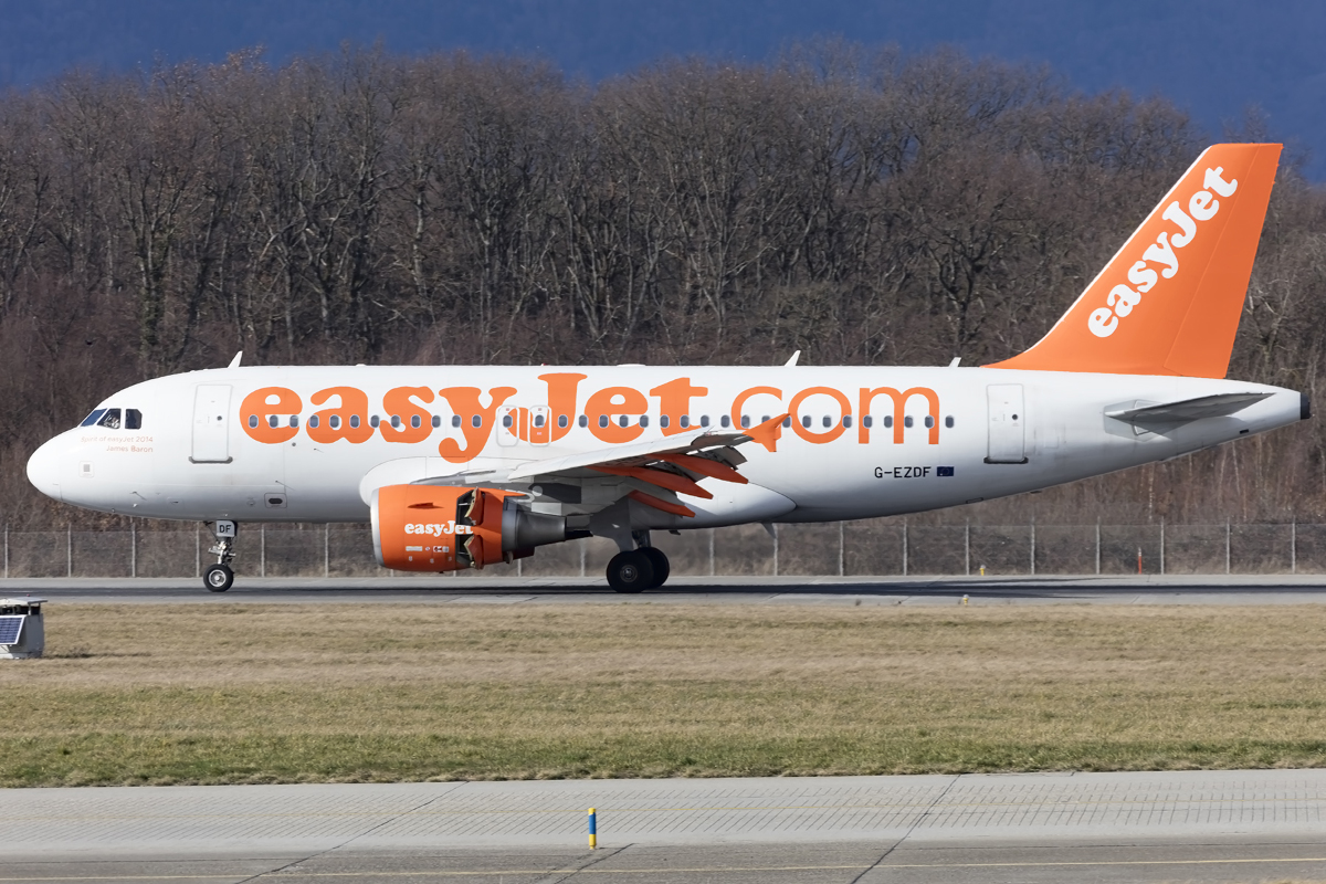 EasyJet, G-EZDF, Airbus, A319-111, 30.01.2016, GVA, Geneve, Switzerland 


