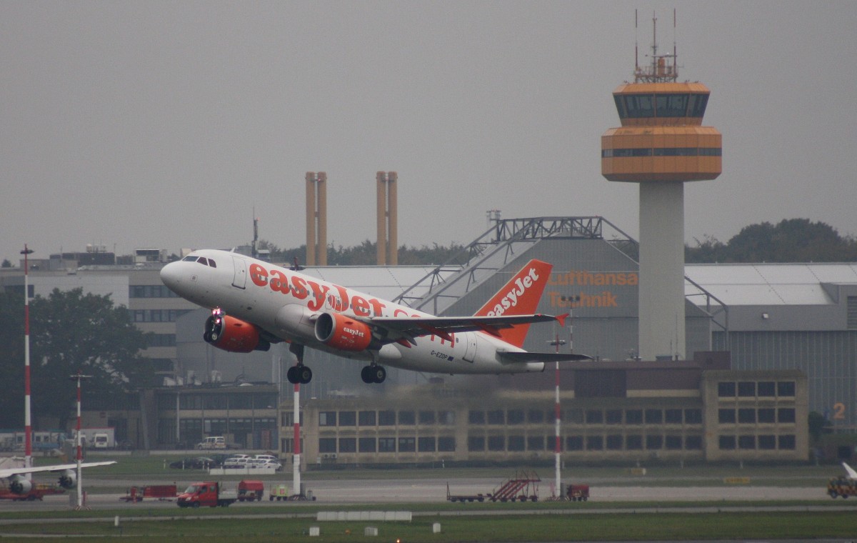 EasyJet, G-EZDP, (c/n 3675),Airbus A 319-111, 16.10.2014,HAM-EDDH, Hamburg, Germany 