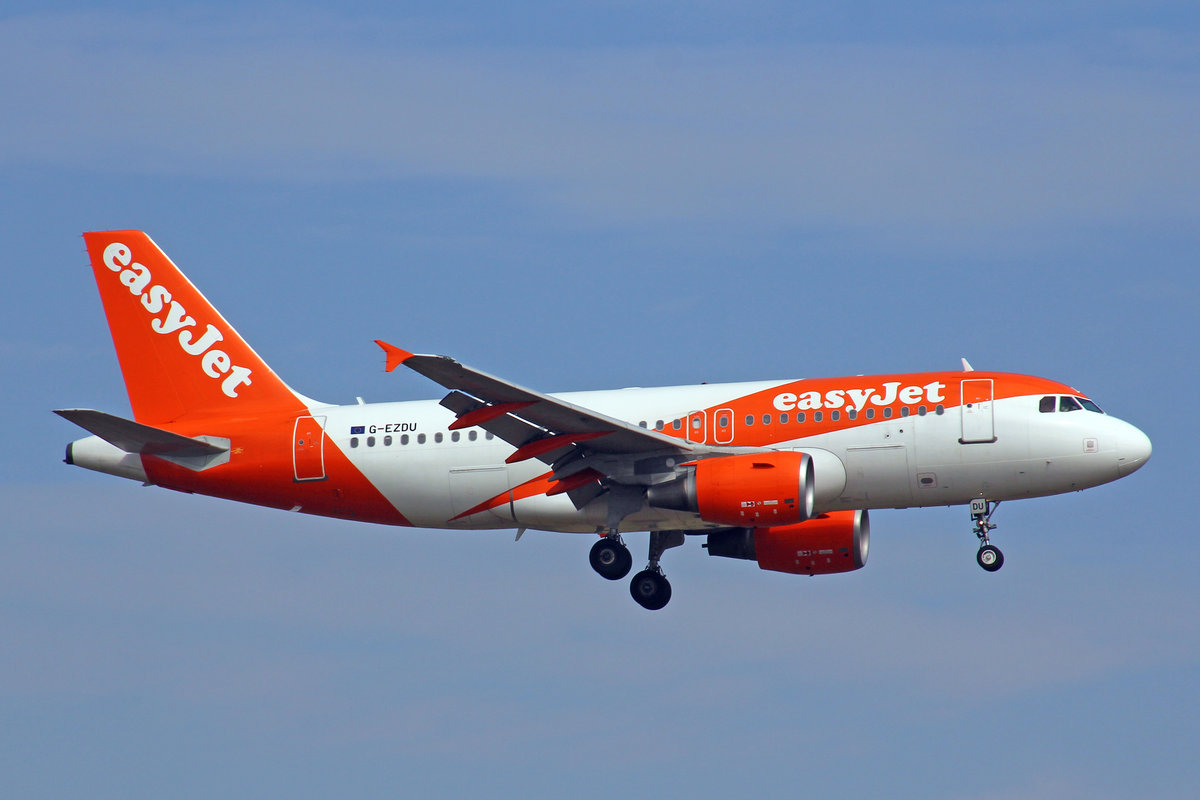 easyJet, G-EZDU, Airbus A319-111, msn: 3735, 15.März 2017, ZRH Zürich, Switzerland.