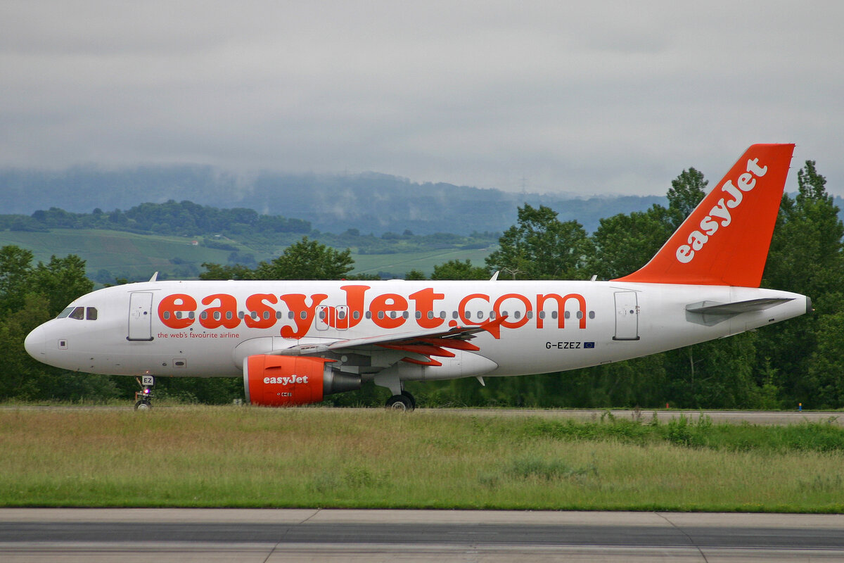 easyJet, G-EZEZ, Airbus A319-111, msn: 2360, 07.Juni 2008, BSL Basel - Mühlhausen, Switzerland.