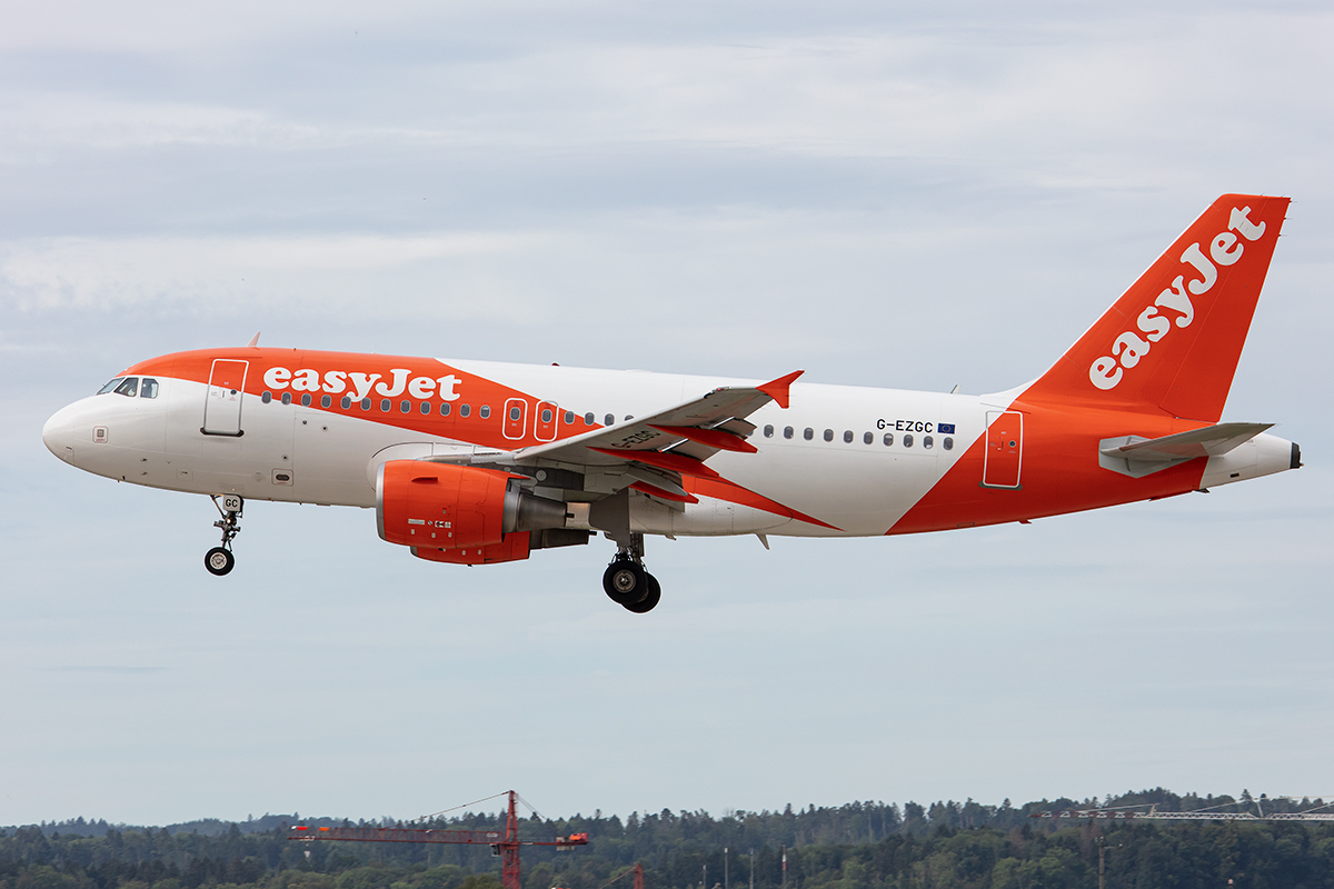 EasyJet, G-EZGC, Airbus, A319-111, 17.08.2019, ZRH, Zürich, Switzerland




