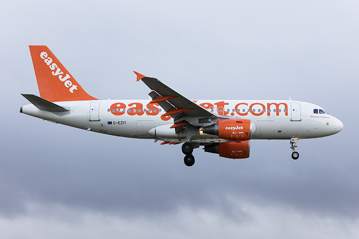 EasyJet, G-EZIY, Airbus, A319-111, 21.01.2018, ZRH, Zürich, Switzerland 





