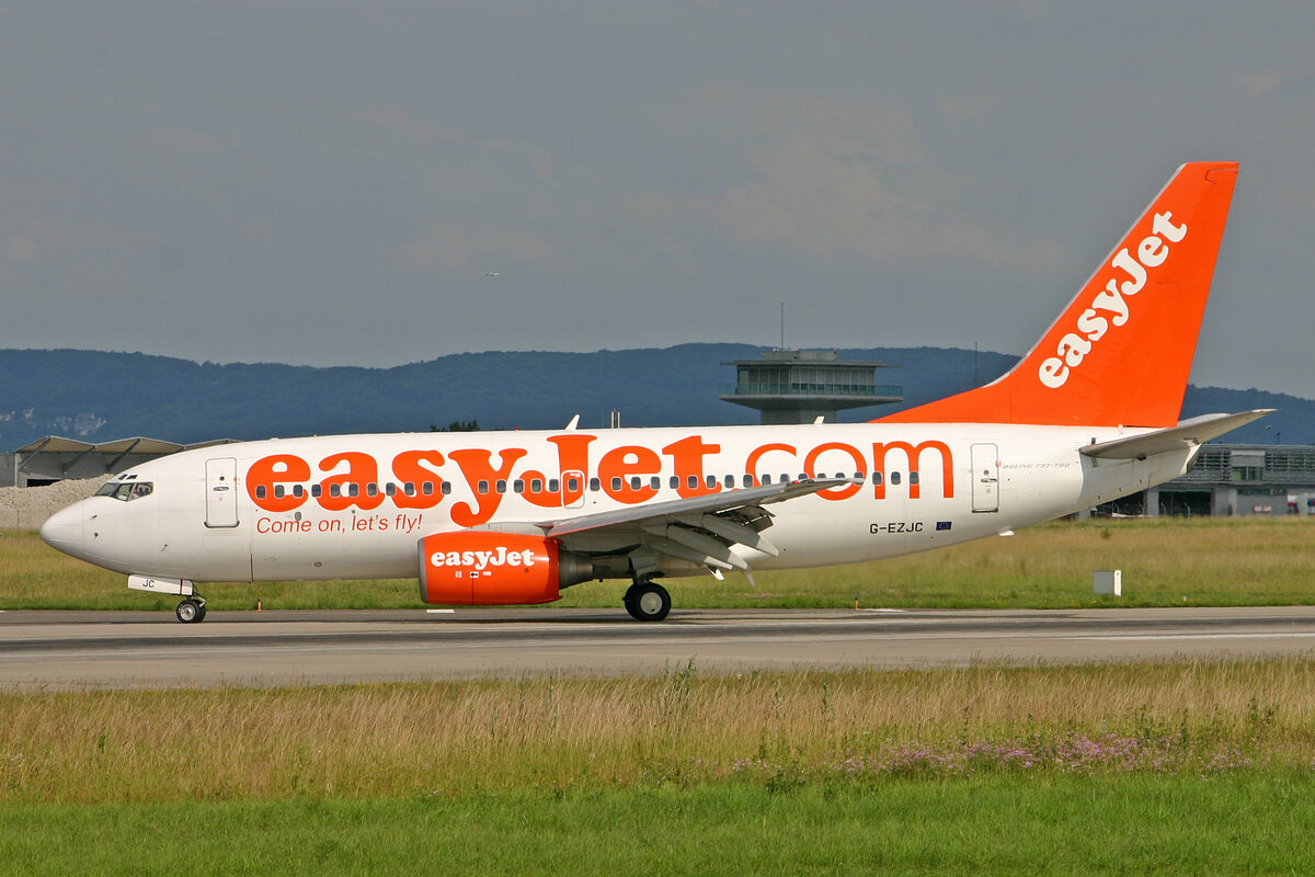 easyJet, G-EZJC, Boeing B737-73V, msn: 30237/730, 14.Juni 2008, BSL Basel - Mühlhausen, Switzerland.