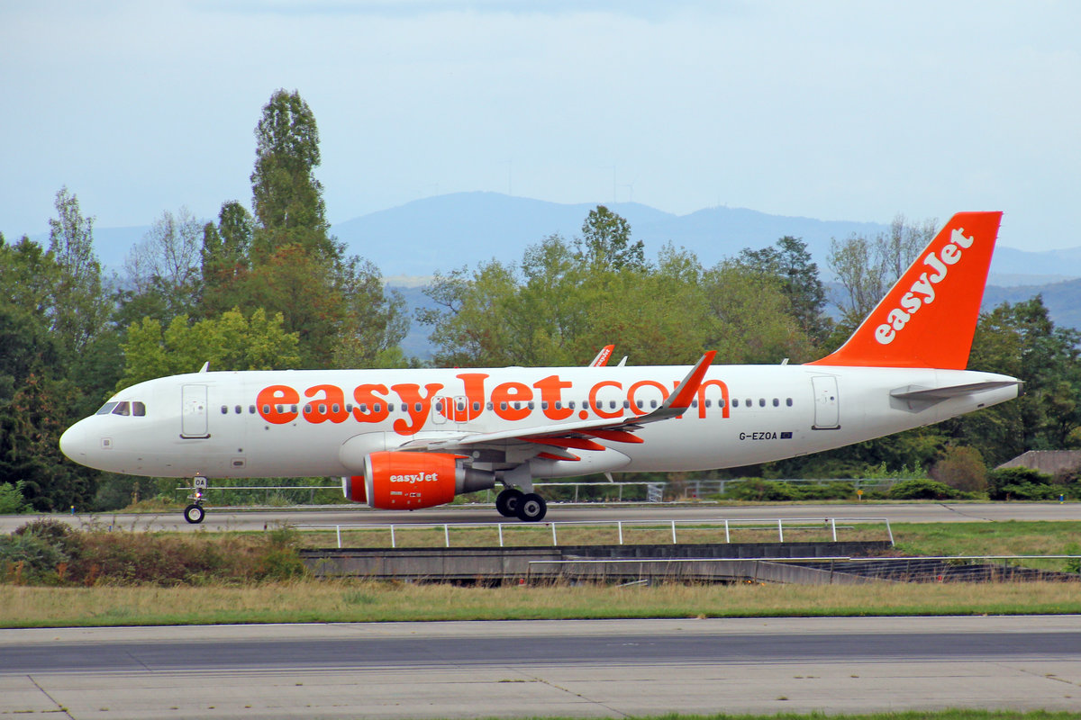easyJet, G-EZOA, Airbus A320-214, msn: 6412, 03.September 2018, BSL Basel-Mülhausen, Switzerland.
