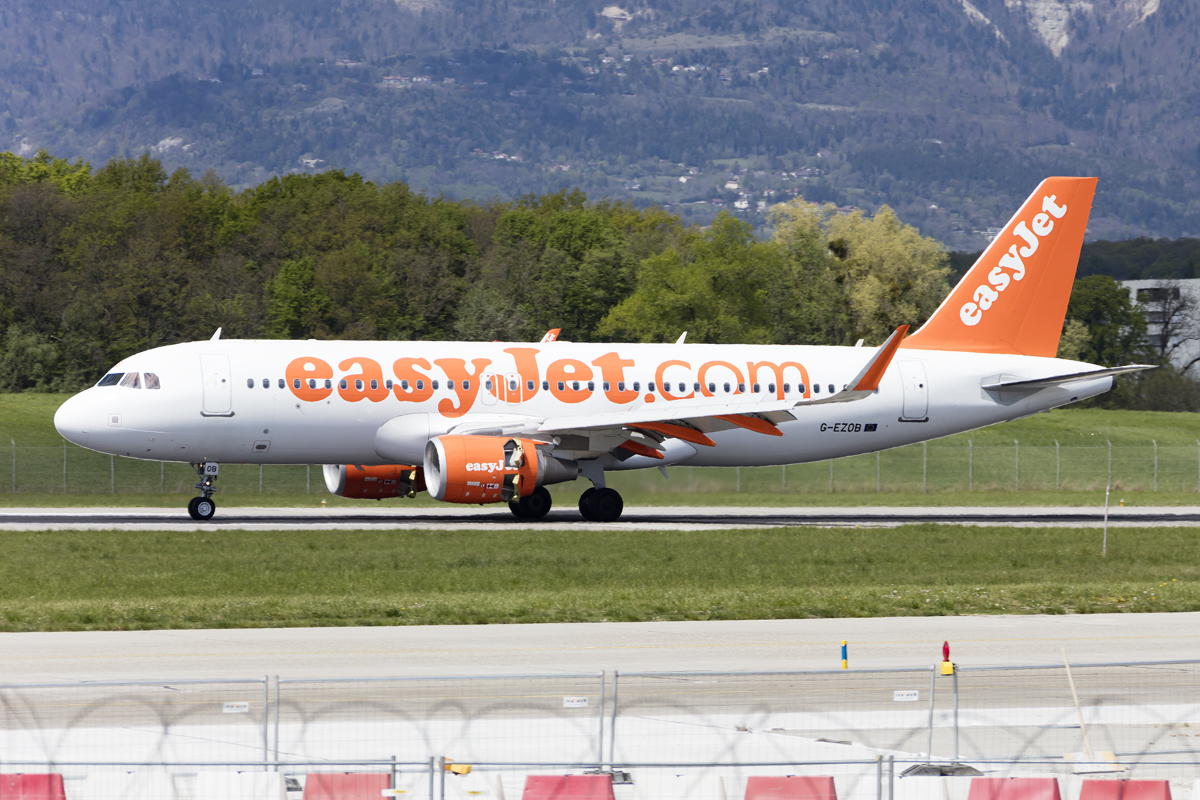 EasyJet, G-EZOB, Airbus, A320-214, 17.04.2017, GVA, Geneve, Switzerland 


