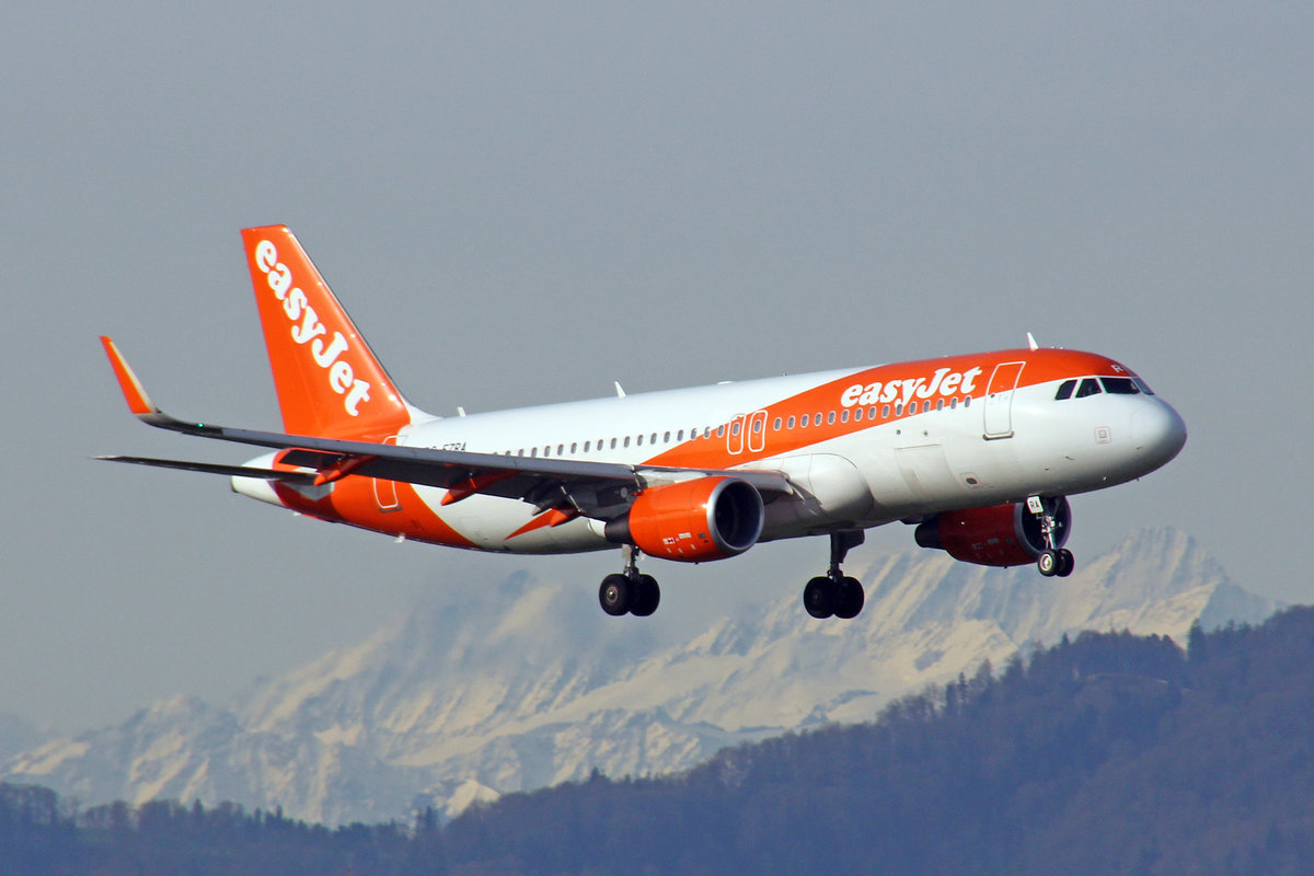 easyJet, G-EZRA, Airbus A320-214 SL, msn: 7597, 14.April 2018, ZRH Zürich, Switzerland.
