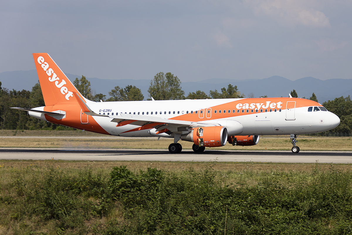 EasyJet, G-EZRU, Airbus, A320-214, 24.07.2018, BSL, Basel, Switzerland 



