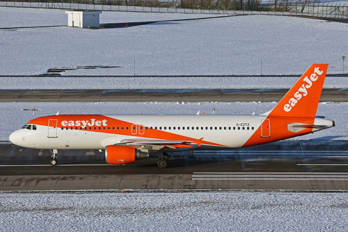 easyJet, G-EZTZ, Airbus A320-214, msn: 4556, 19.Januar 2024, ZRH Zürich, Switzerland.