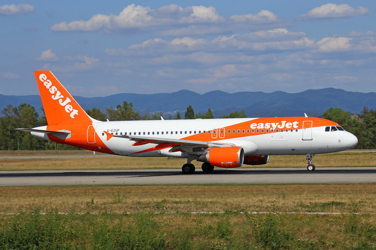 easyJet, G-EZUF, Airbus A320-214, msn: 4676, 16.August 2018, BSL Basel-Mülhausen, Switzerland.