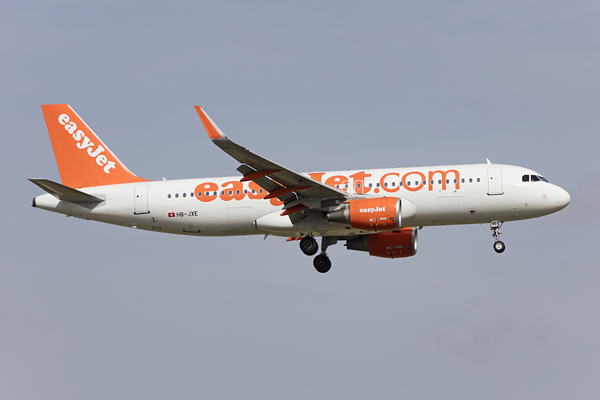 EasyJet, HB-JXE, Airbus, A320-214, 27.10.2016, AGP, Malaga, Spain 


