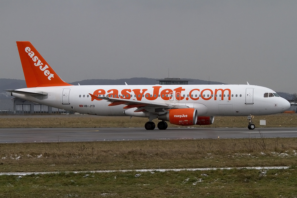 EasyJet, HB-JYD, Airbus, A320-214, 01.02.2015, BSL, Basel, Switzerland 



