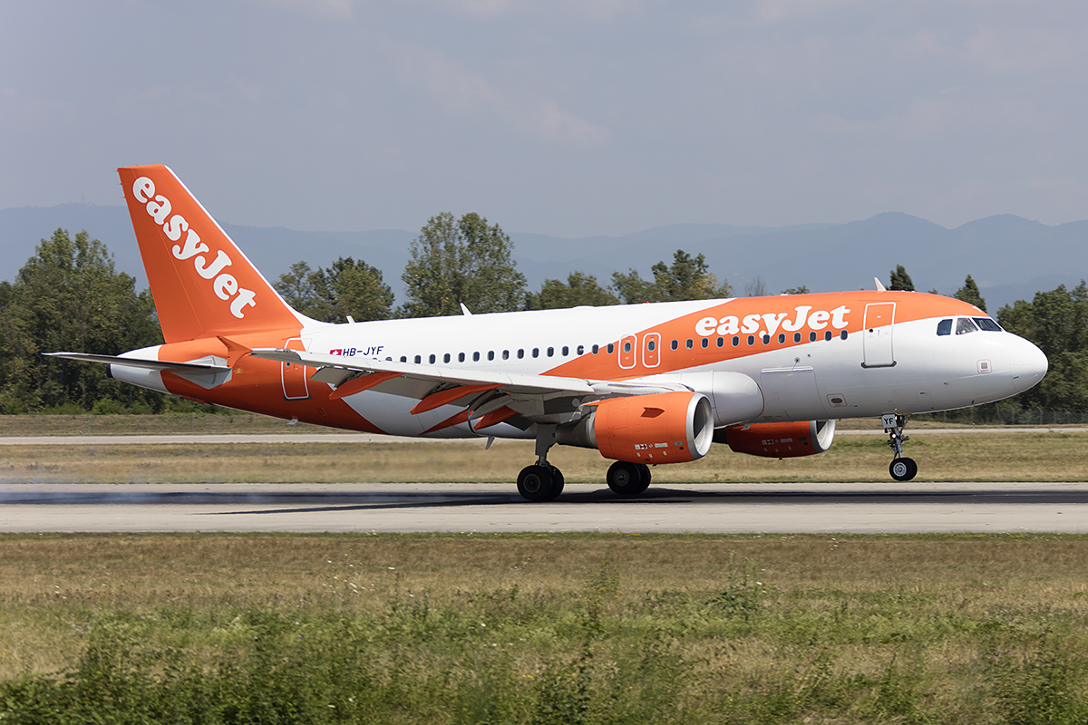 EasyJet, HB-JYF, Airbus, A319-111, 24.07.2018, BSL, Basel, Switzerland



