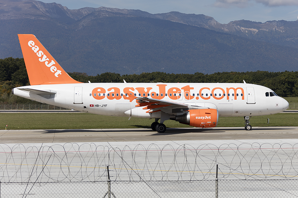 EasyJet, HB-JYF, Airbus, A319-111, 24.09.2017, GVA, Geneve, Switzerland 



