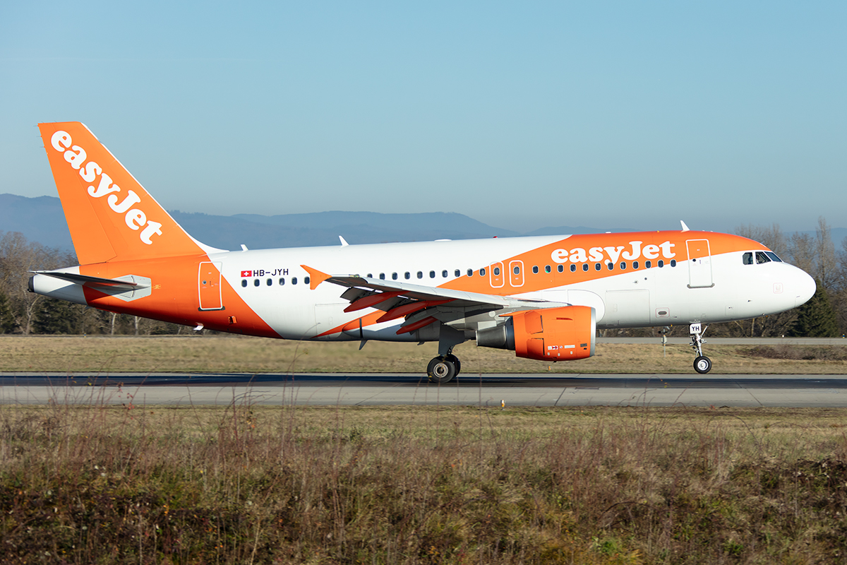 EasyJet, HB-JYH, Airbus, A319-111, 30.12.2019, BSL, Basel, Switzerland