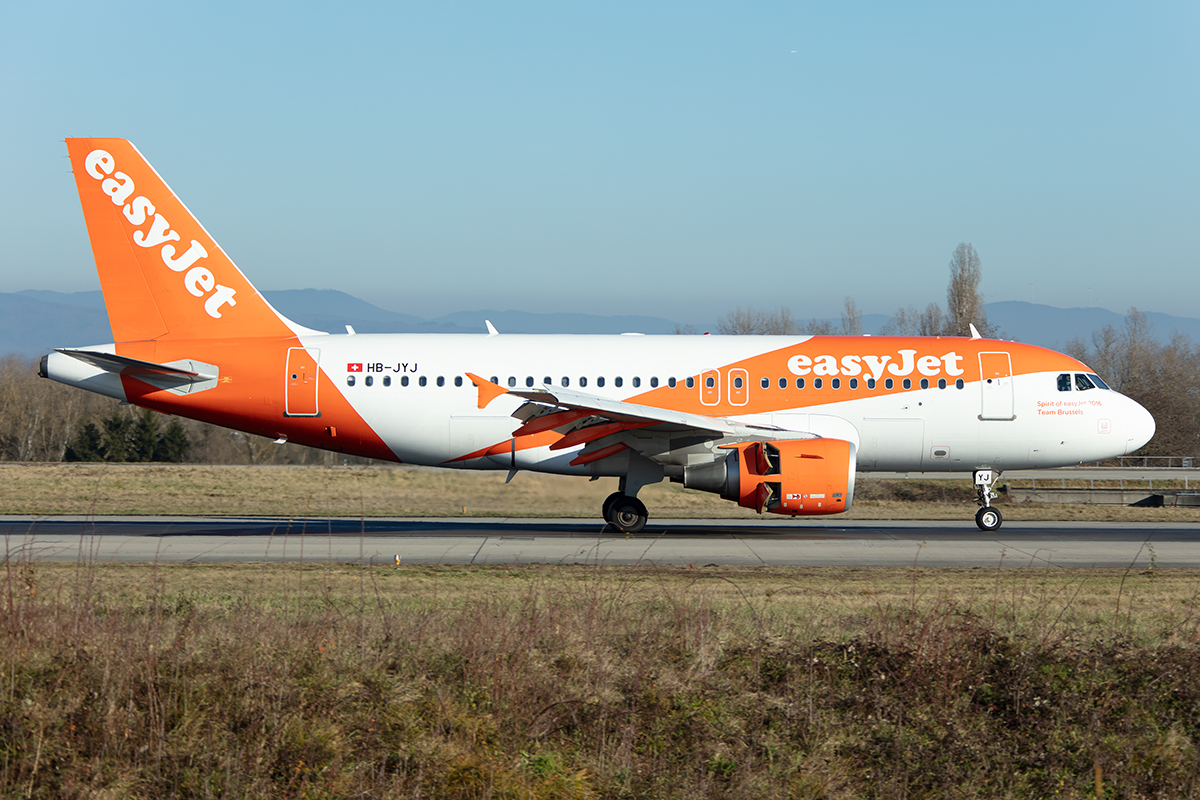 EasyJet, HB-JYJ, Airbus, A319-111, 30.12.2019, BSL, Basel, Switzerland





