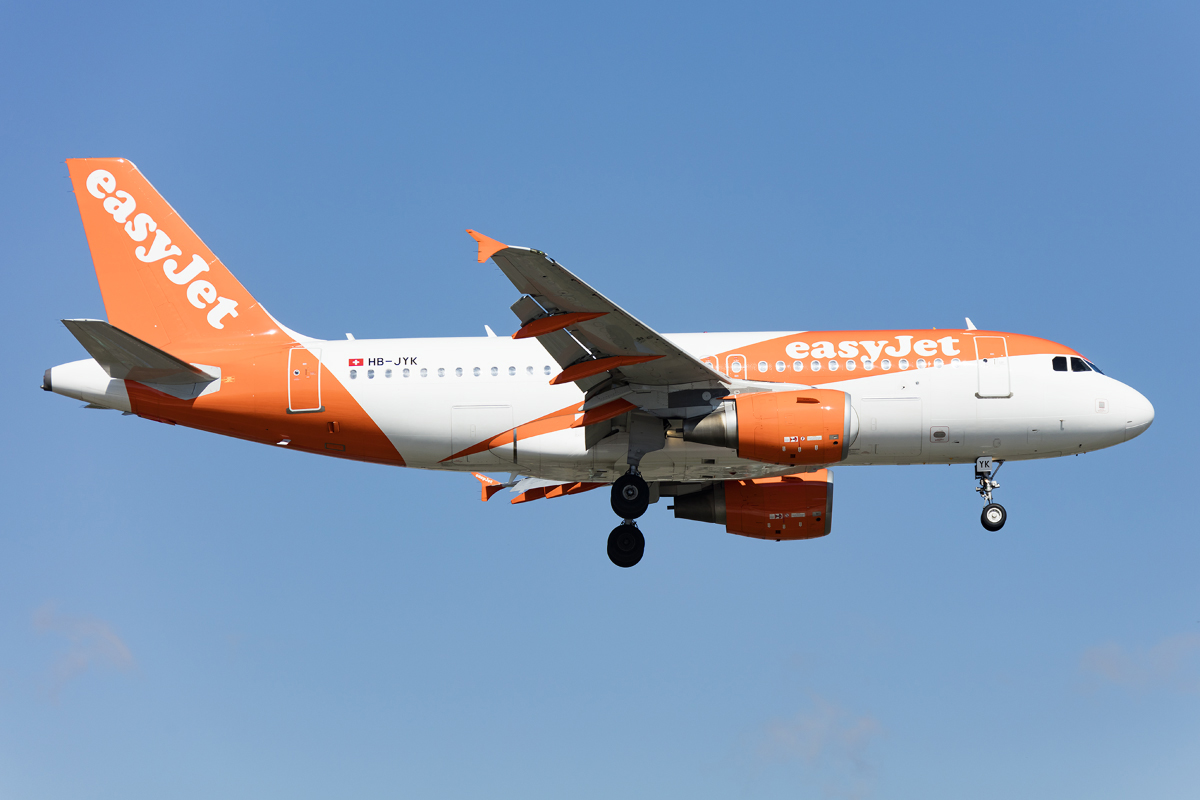 EasyJet, HB-JYK, Airbus, A319-111, 17.04.2017, GVA, Geneve, Switzerland 




