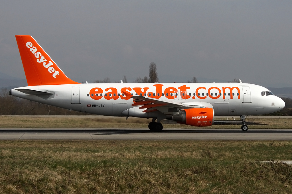 EasyJet, HB-JZV, Airbus, A319-111, 24.03.2015, BSL, Basel, Switzerland