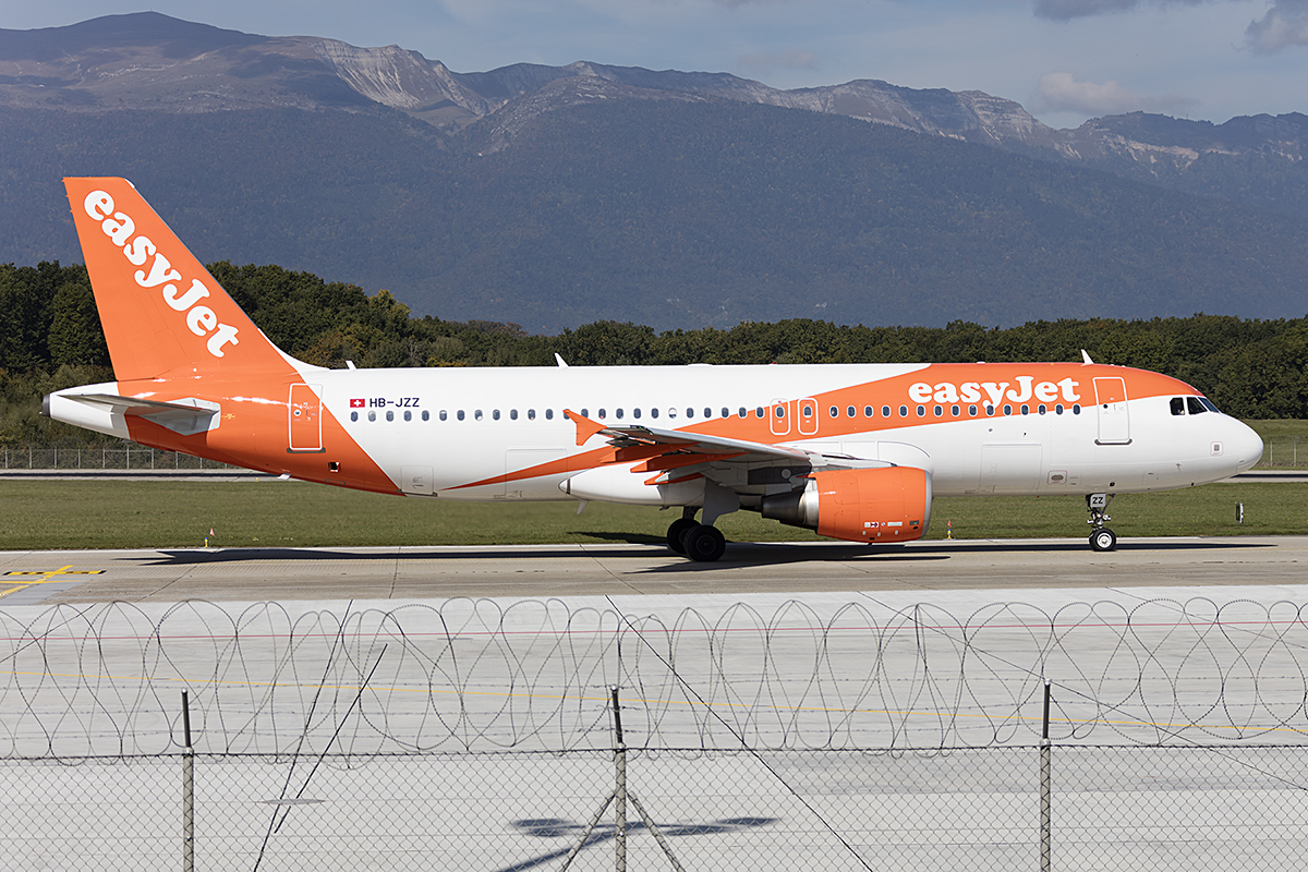 EasyJet, HB-JZZ, Airbus, A320-214, 24.09.2017, GVA, Geneve, Switzerland 



