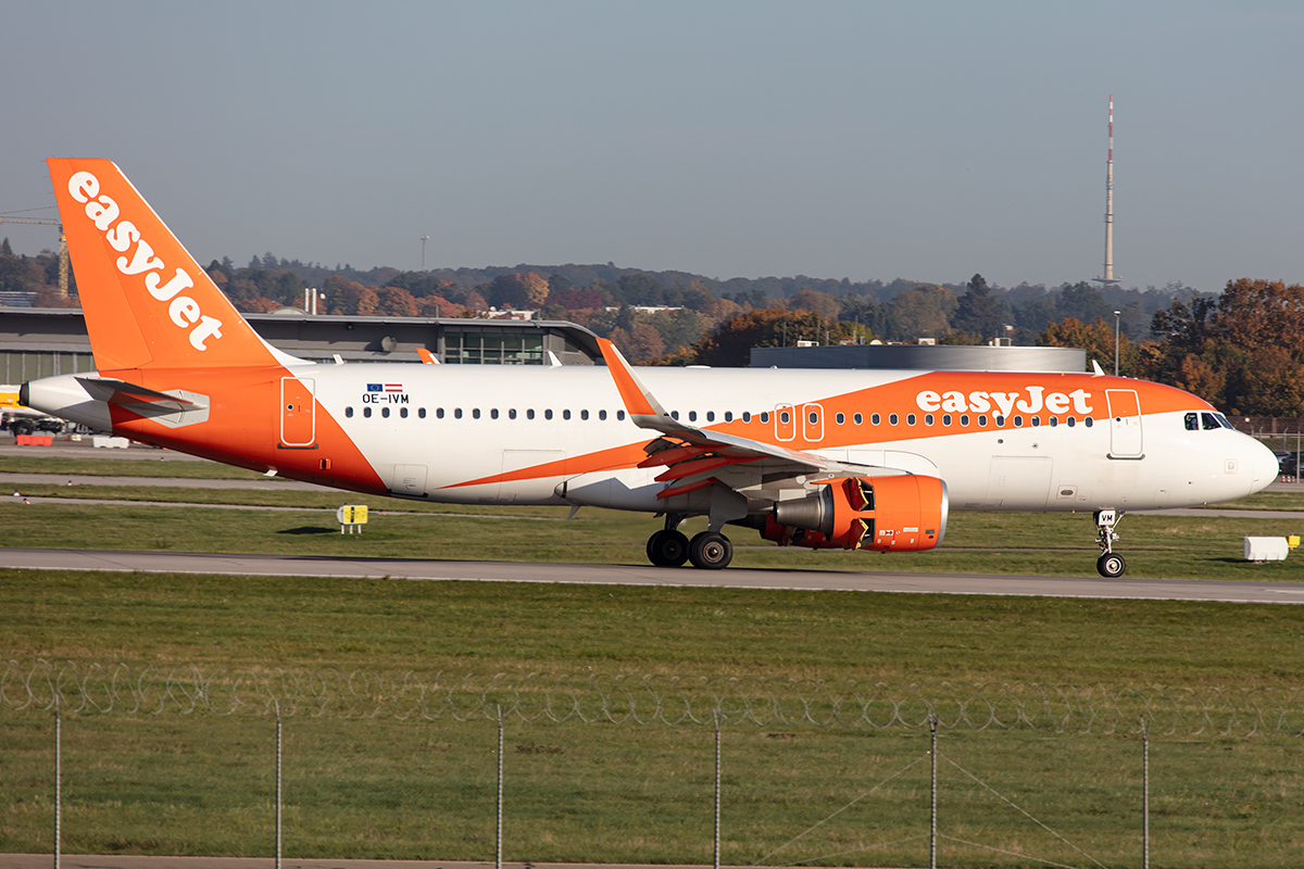 EasyJet, OE-IVM, Airbus, A320-214, 15.10.2019, STR, Stuttgart, Germany





