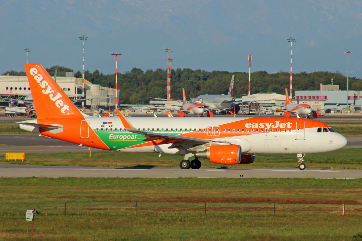 easyJet, OE-IVV, Airbus A320-214, msn: 6981,  Europcar , 28.September 2020, MXP Milano-Malpensa, Italy.