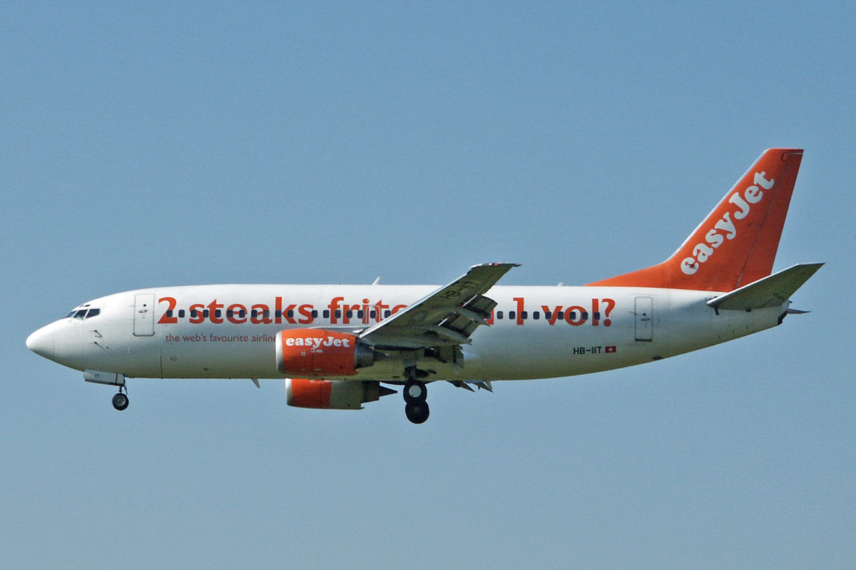 easyJet Switzerland, HB-IIT, Boeing 737-33V, 26.Juni 2002, ZRH Zürich, Switzerland.