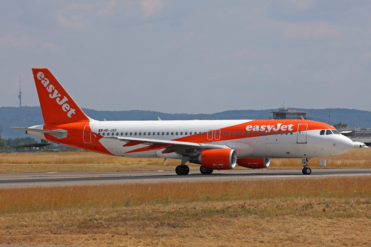 easyJet Switzerland, HB-JXD, Airbus A320-214, msn: 5150, 16.Juni 2023, BSL Basel - Mülhausen, Switzerland.