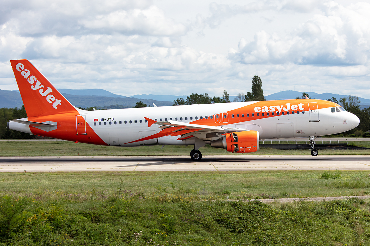 EasyJet Switzerland, HB-JYD, Airbus, A320-214, 13.08.2019, BSL, Basel, Switzerland



