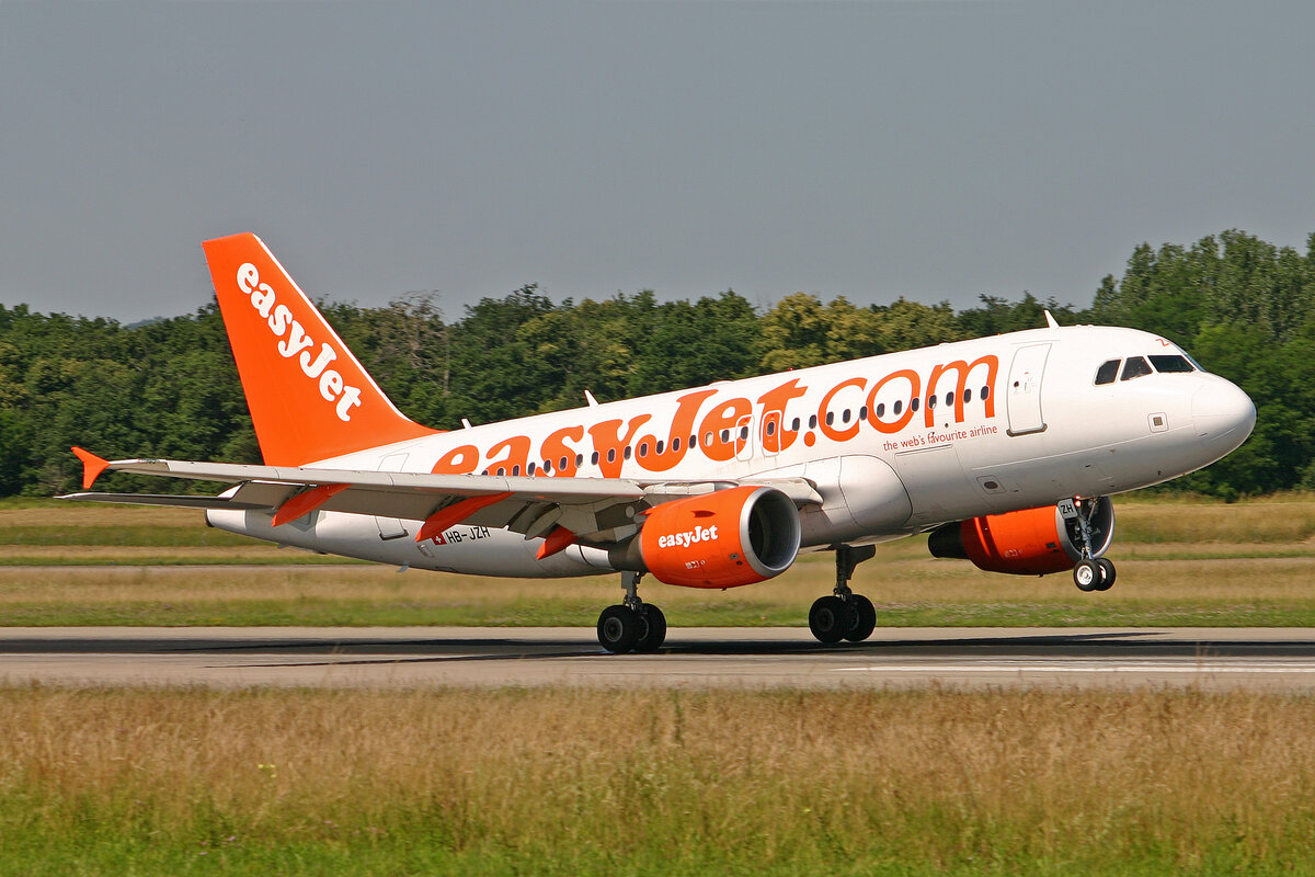 easyJet Switzerland, HB-JZH, Airbus A319-111, msn: 2230, 14.Juni 2008, BSL Basel - Mühlhausen, Switzerland.
