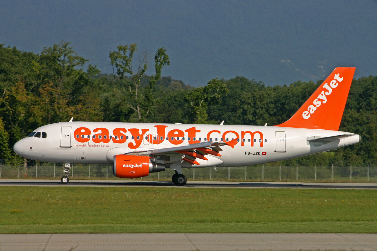 easyJet Switzerland, HB-JZK, Airbus A319-111, msn: 2230, 16.März 2007, GVA Genève, Switzerland.