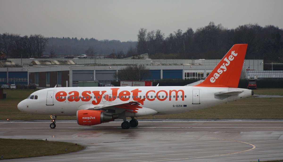 EasyJet,G-EZIX,(c/n2605),Airbus A319-111,18.01.2014,HAM-EDDH,Hamburg,Germany
