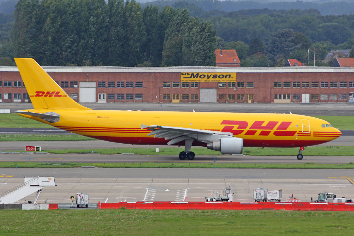 EAT Leipzig, D-AEAQ, Airbus A300-622RF, msn: 729, 30.August 2014, BRU Brussels, Belgium.