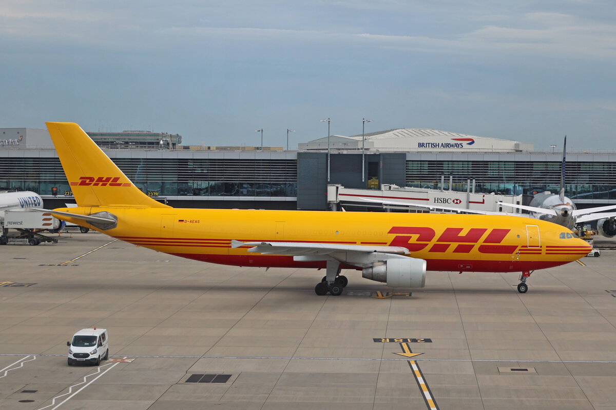 EAT Leipzig, D-AEAS, Airbus A300-622RF, msn: 737, 08.Juli 2023, LHR London Heathrow, United Kingdom.