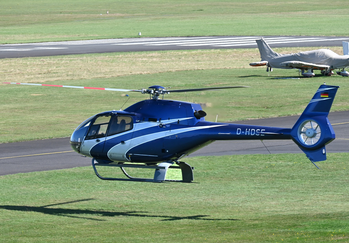 EC 120 B, D-HDSE der Bundespolizei am Flugplatz EDKB - 18.09.2025
