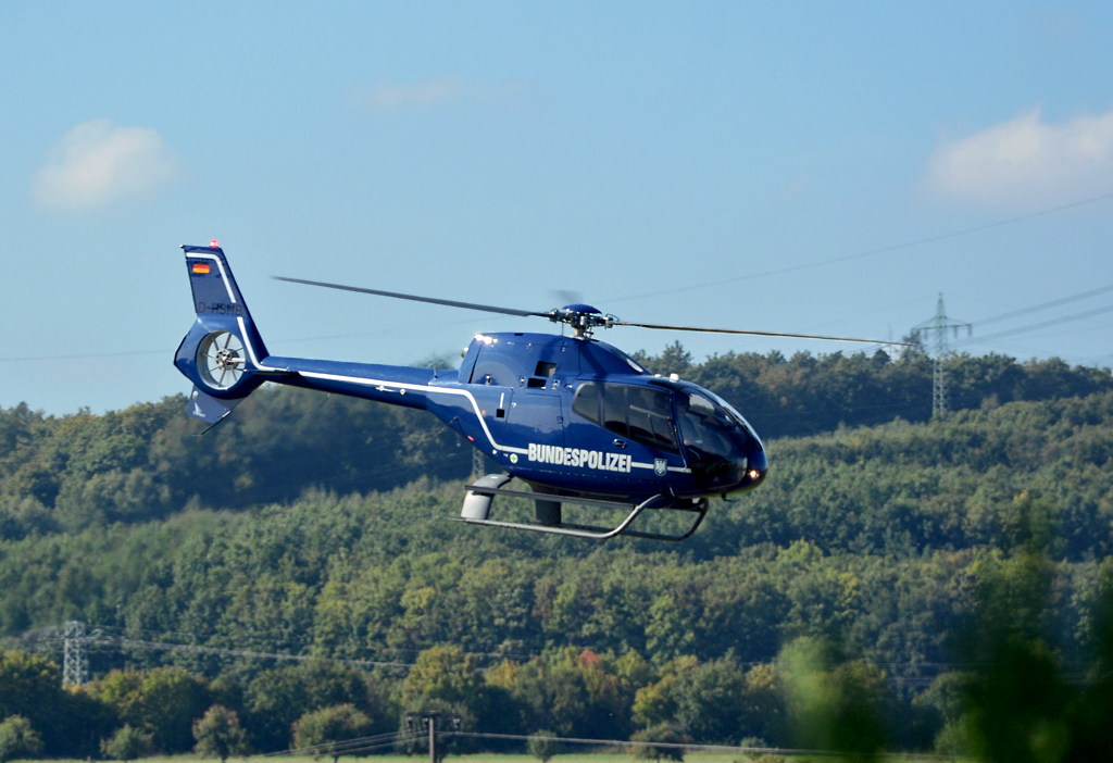 EC 120B Colibri D-HSHB der Bundespolizei beim  lowlevel  in Koblenz-Winningen - 17.09.2014