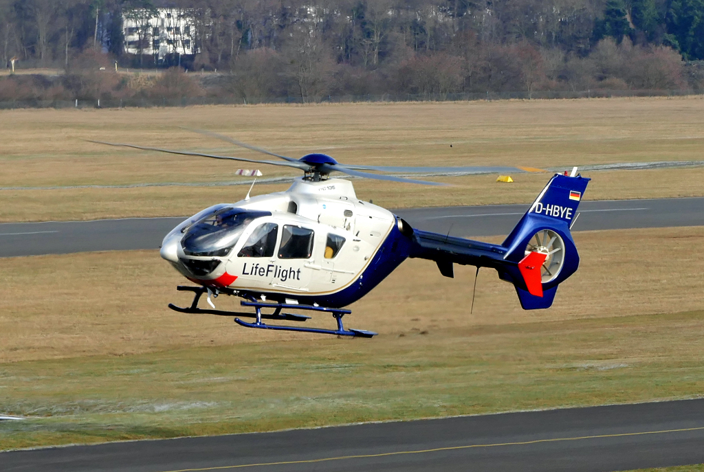 EC 135P-2 Life Flight, D-HBYE in EDKB - 18.01.2017