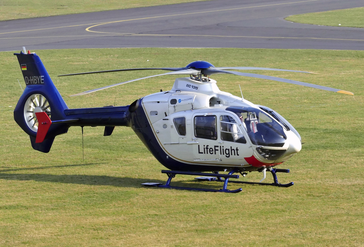EC 135P-2 Life Flight, D-HBYE in EDKB - 08.02.2018