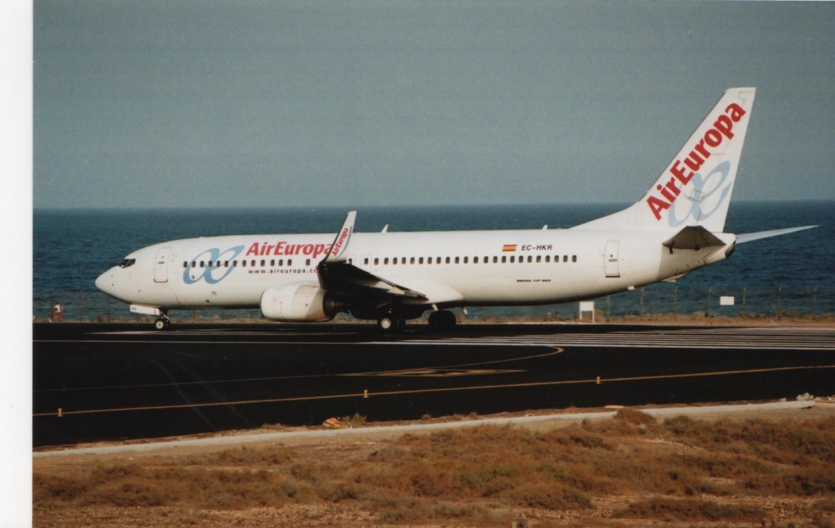 EC-HKR, Boeing 738, MSN: 28536, LN: 540, Air Europa, Areciffe Lanzarote Airport, 24/09/xx.
