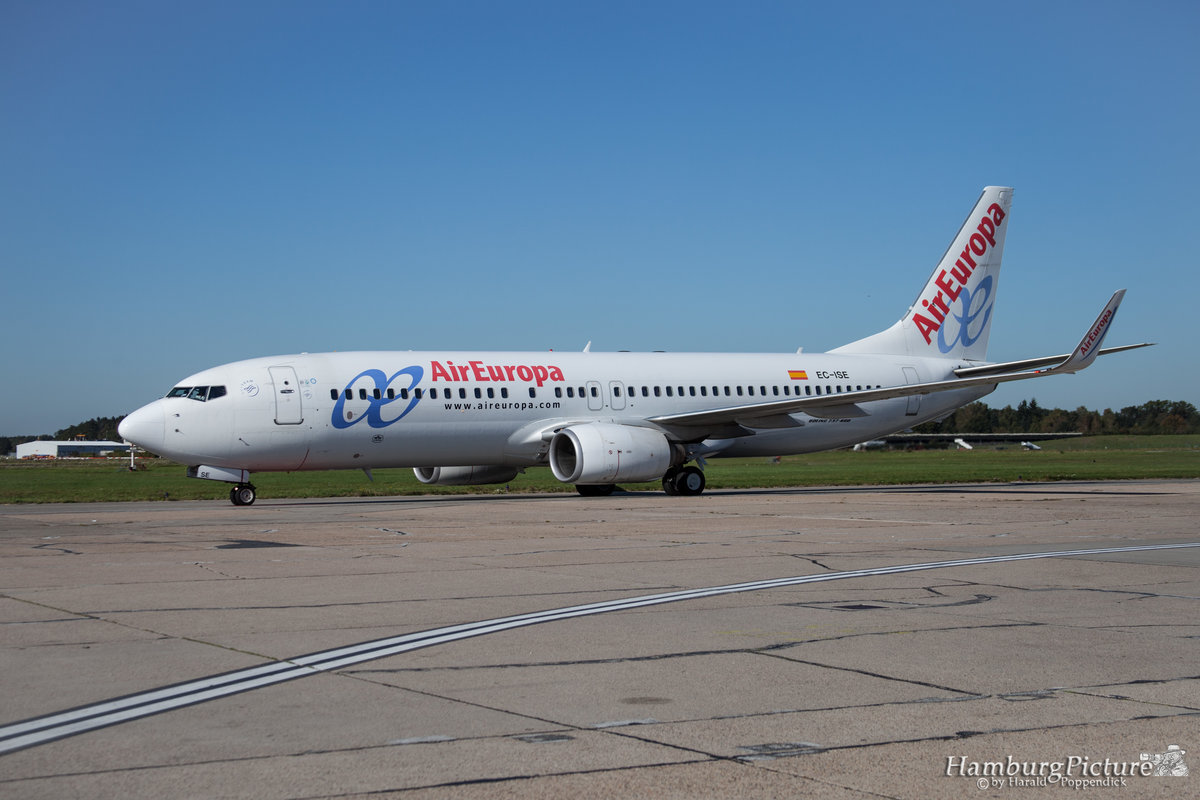 EC-ISE - Air Europa - Boeing 737-86Q(WL) - Hamburg Airport - 01.10.2011