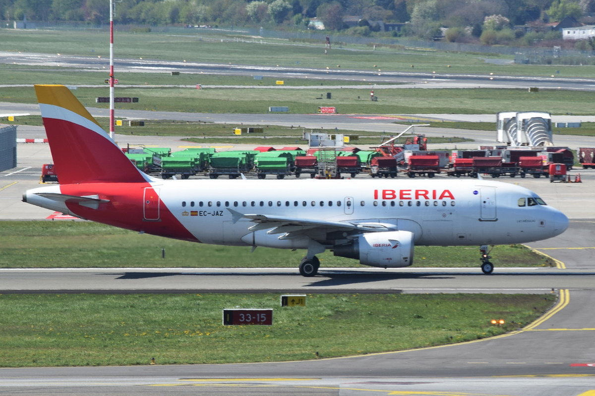 EC-JAZ Iberia Airbus A319-111 , 21.04.2019 , HAM