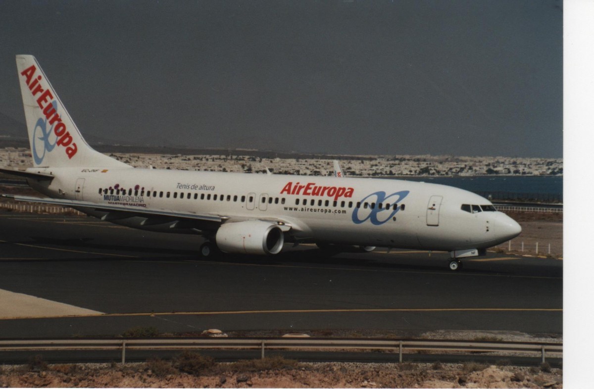 EC-JNF, Boeing 738, MSN 33977, LN: 1878, Air Europa, Arrecife Lanzarote Airport, 26/09/2007.