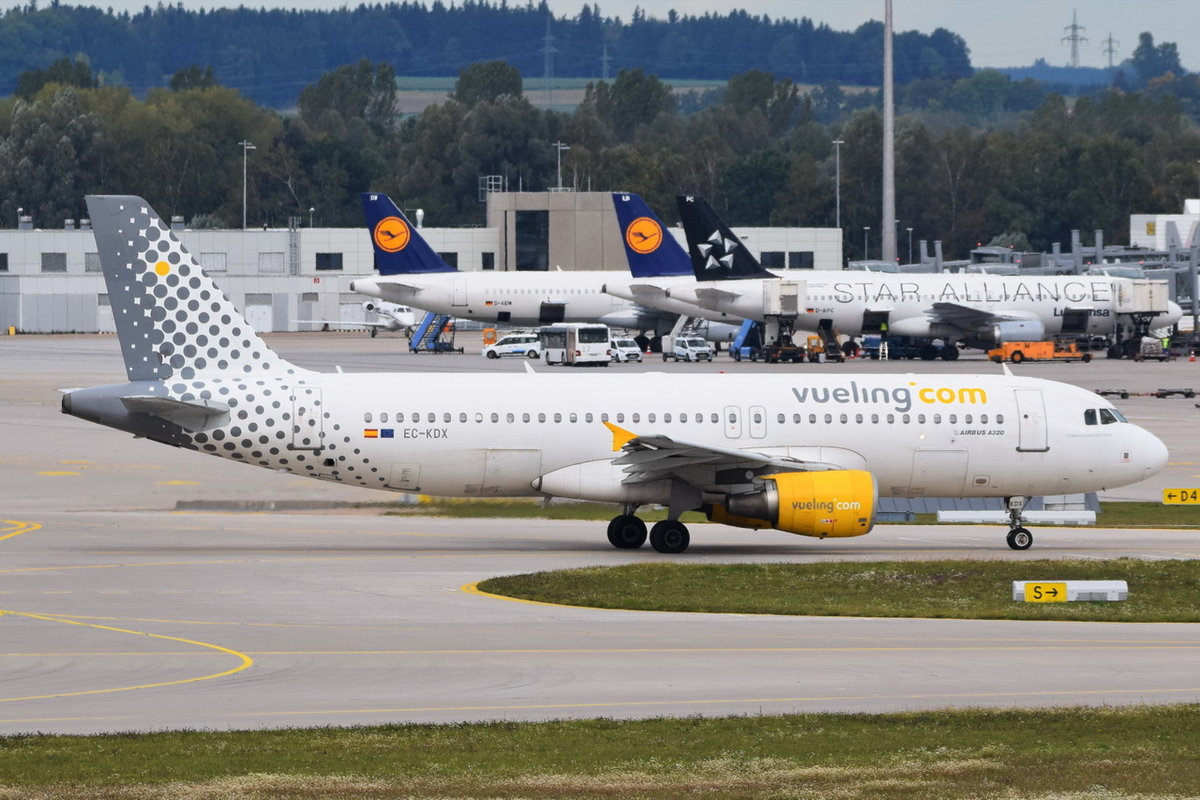 EC-KDX Vueling Airbus A320-216  , MUC , 02.10.2017